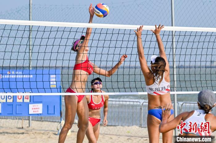 海口假日海滩承载2024年全国沙滩排球巡回赛总决